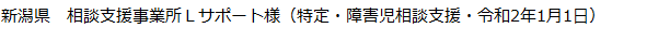 新潟県　特定・障害児相談支援